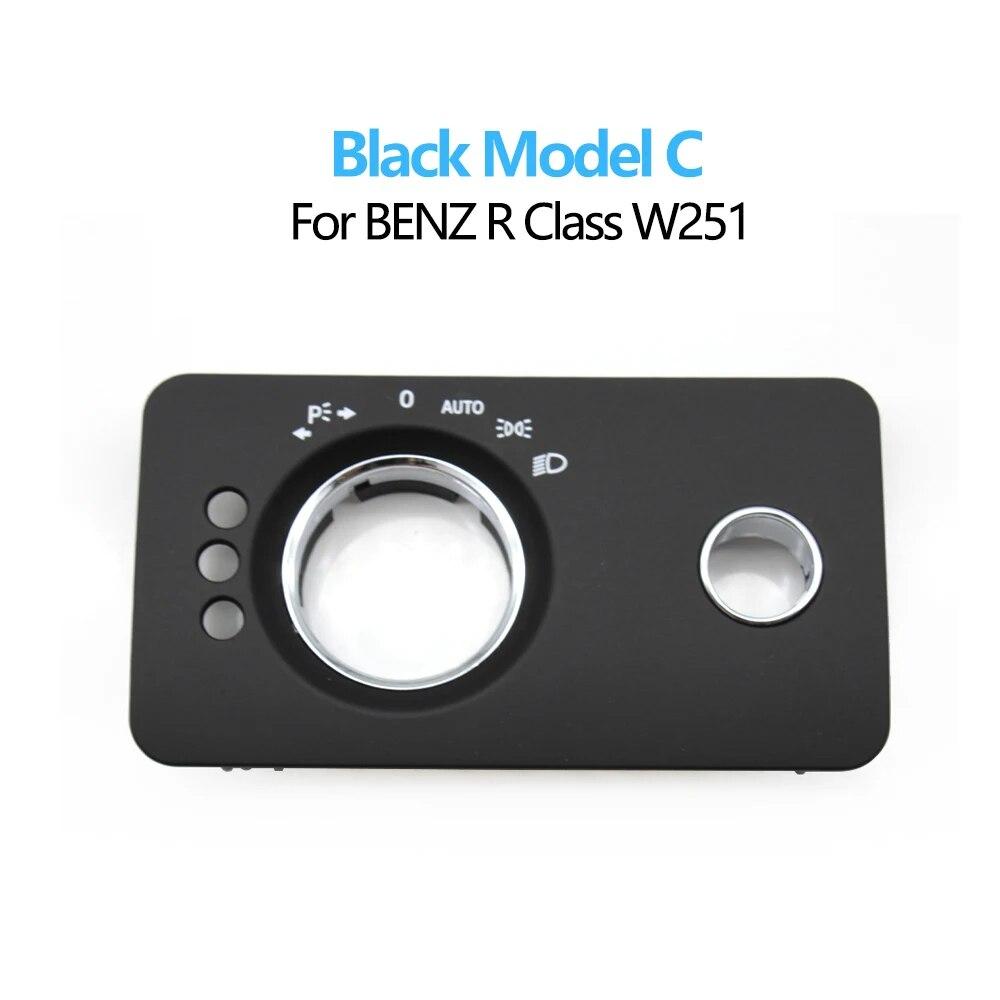 Car Dashboard Headlight Control Switch Panel Cover Trim For Mercedes Benz W251 R-Class R280 R300 R350 R400 R500 2005-2017