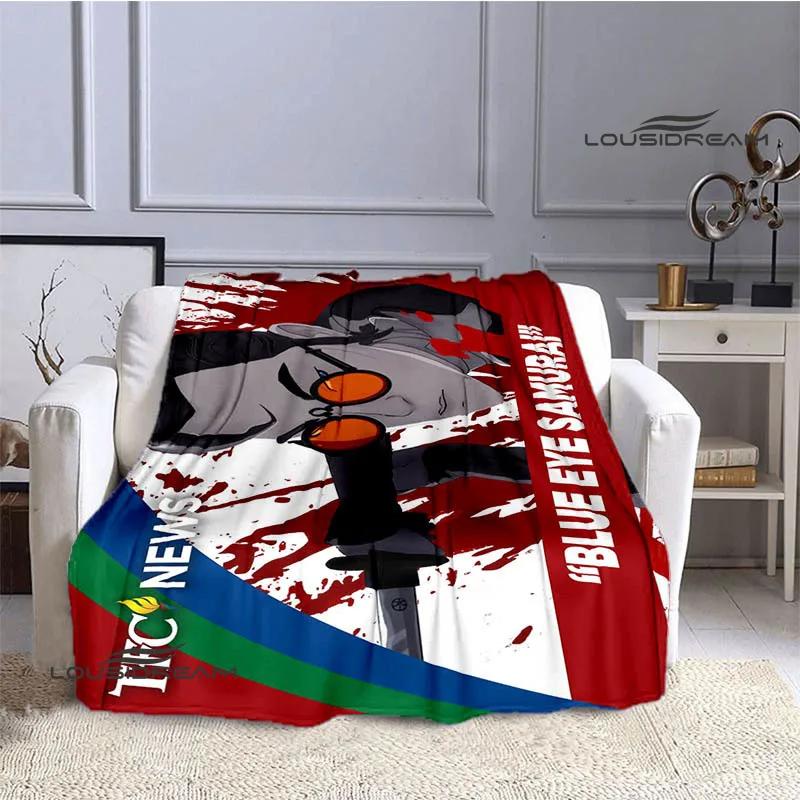 Blue Eye Samurai Cartoon blankets picnic blanket Flannel Warm blankets Soft Cozy Blankets Home travel blanket Birthday Gift