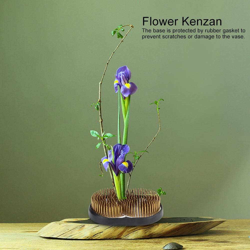 Unique Sun and Moon Shape Flower Kenzan Flower Arrangement Needle Pin Fixed Arranging ToolM