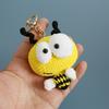Handmade Crochet Cute Sheep And Bee Cartoon Doll Keychain Pendant