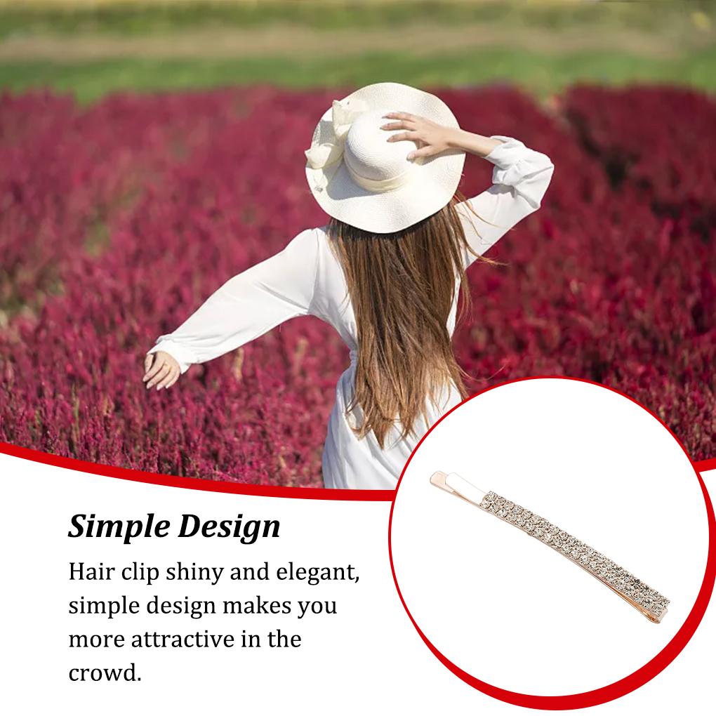 Bobby Pins Rhinestone Crystal Exquisite Workmanship Sparkling Simple Design Hairpins Barrette Hairstyle OrnamentsWonderful Gift