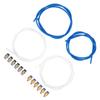 PTFE Tubing Kit 4pcs 1.75mm 3D Printer Parts 3D Printer Supplies Printing Accessories with 6pcs PC4-M6 and 6pcs PC4-M10 Connectors for Bowden Extruder
