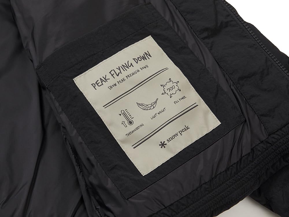 Snow Peak Land LW Down Jacket Down Size M Wmn's GS-S25WWGDJ61, Women's Outerwear, Jacket, Black,
