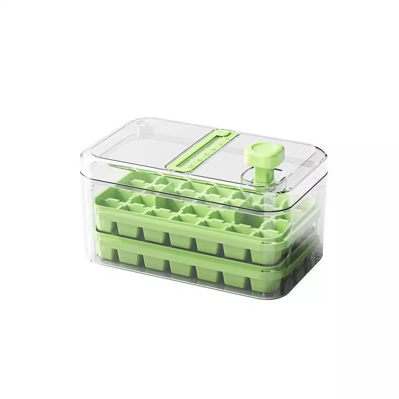 Food-Grade Ice Cube Mold with Lid for Homemade Ice Storage