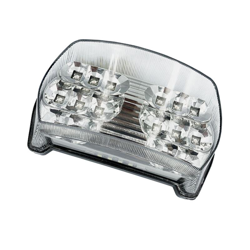 1PC Clear Lens Motorcycle LED Turn Signals Brake Tail Light Fit for Kawasaki GPZ1100/ZX1100 1995-1997