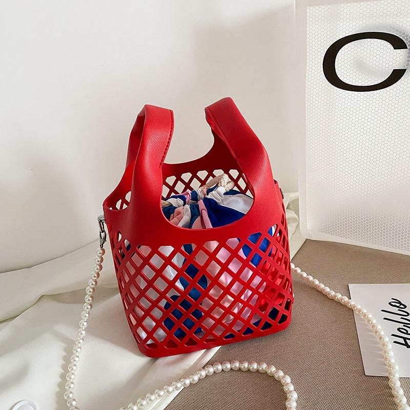 

Трендовая сумка-ведро, простая и красивая индивидуальность, модный тренд ретро портативная сумка через плечо 2024 года новая летняя сумка-мессенджер красный