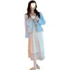 2023 European White Lace Long Sleeve Slimming Spring Dress for Women
