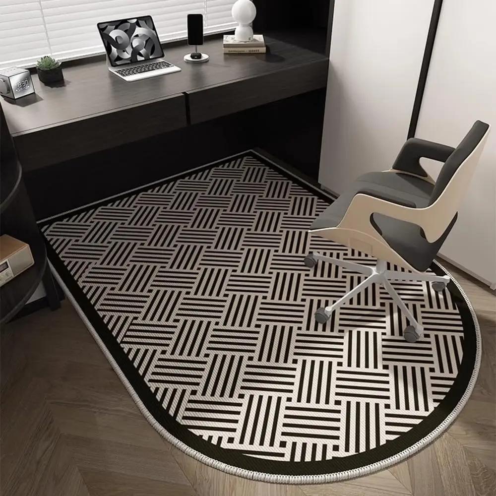 Luxury-Style Minimalist Arched Carpet - Durable For Bookshelves, Office Floor Mats, Chair Protection Pads - Home Decor
