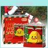 Kreatives Weihnachtsgeschenk Baustein-Set mit Weihnachtsmann und Feiertagsthema