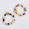 New Ceramic Puppy Bracelet: Women's Retro Beaded Jewelry, Niche Design, Versatile National Style