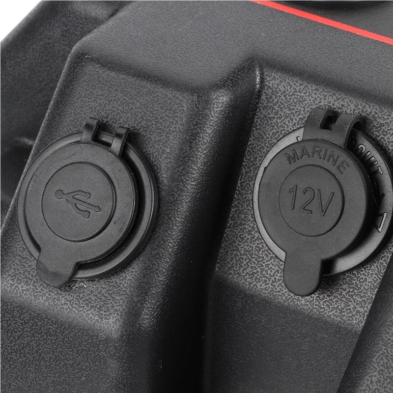 Plastic Minnkota Trolling Motor Power Center Station Battery Box USB & 12V Port Minnkota Trolling Battery Box