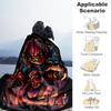 1pc Horror Ritual Outdoor Blanket Lightweight Flannel, Soft & Warm, All Season Use for Sofa, Outdoor, Camping, Living Room, Office, Chair