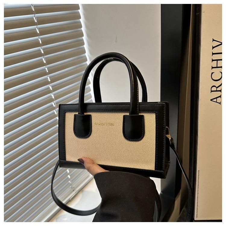 Ladies Out Splicing Commuter Large Capacity Fashion Handheld Crossbody Shoulder Bag For Women
