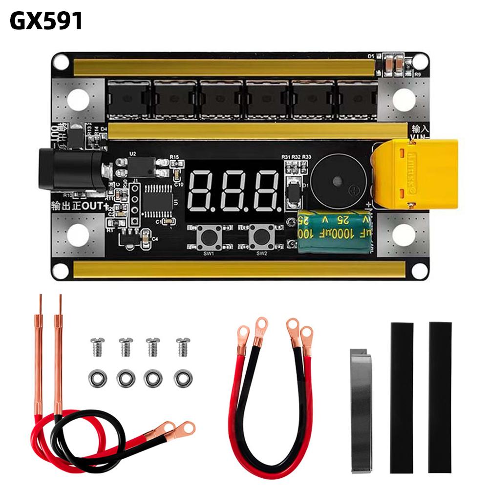 GX591 Lithium Batterie Punktschweißgerät Digitalröhrenanzeige 12V Hauptplatine Schweißgerät mit automatischer Auslöseschweißung für 18650 Batterie