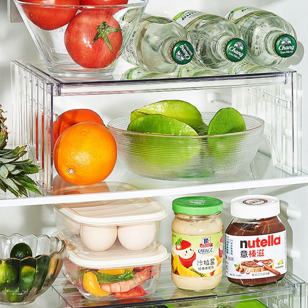 Detachable Fridge Layered Separator Stackable Refrigerator Storage Rack  Spice