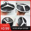 Naklejka na samochód Znak Grillowy Mercedes Benz Logo Gwiazdy Odznaka na Przedni Grill Samochodu Dla W204 W205 X253 W213 W212 W176 W177 W167 W246 W117 Ac
