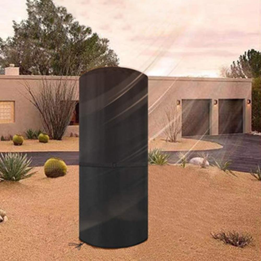 Outdoor Patio Heater Covers Anti-Snow Waterproof Dustproof Wind-Resistant for Bad Weather Black Color