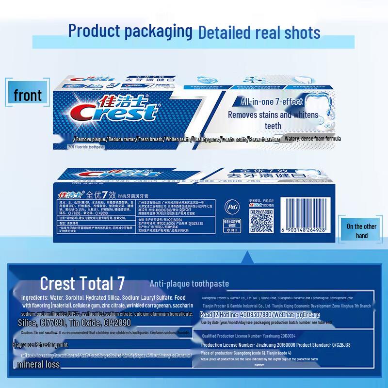 Crest Pro-Health 7-in-1 Whitening & Stain Removal Toothpaste