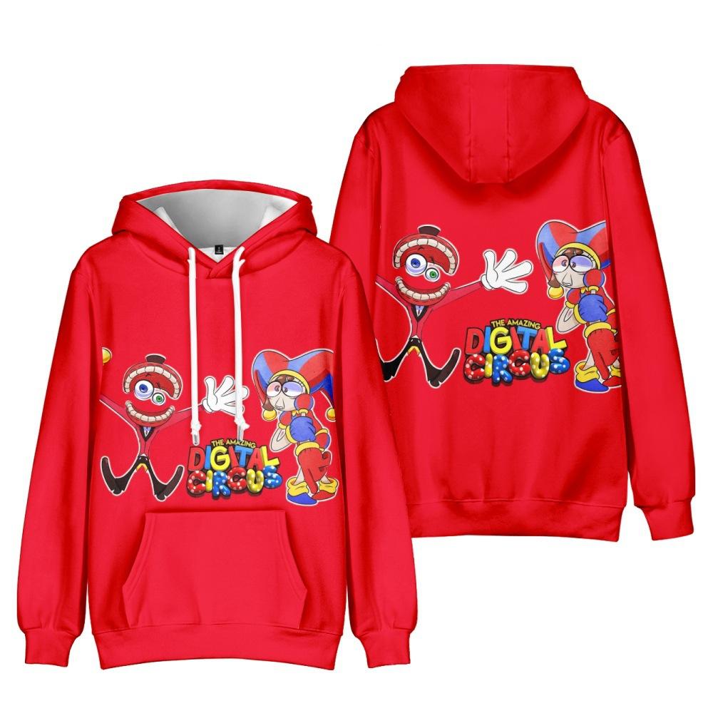New The Amazing Digital Circus Printed Anime Hoodies Graphic Pullover Casual Streetwear Unisex Autumn & Winter Clothing