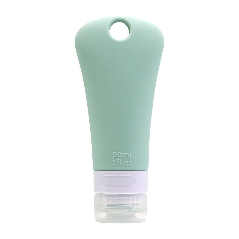 Large-Capacity Refillable Silicone Travel Bottle with Hanging Holes