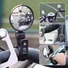 2PCS Motorcycles Bicycles Strap-on Rearview Mirrors Adjustable Round Glass Handlebars Grips Equipments Side Mirrors Accessories