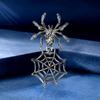 Classic Rhinestone Spider Brooches for Woman Unisex Animal Halloween Pins Event Party Backpack Decoration Clothes Accessories
