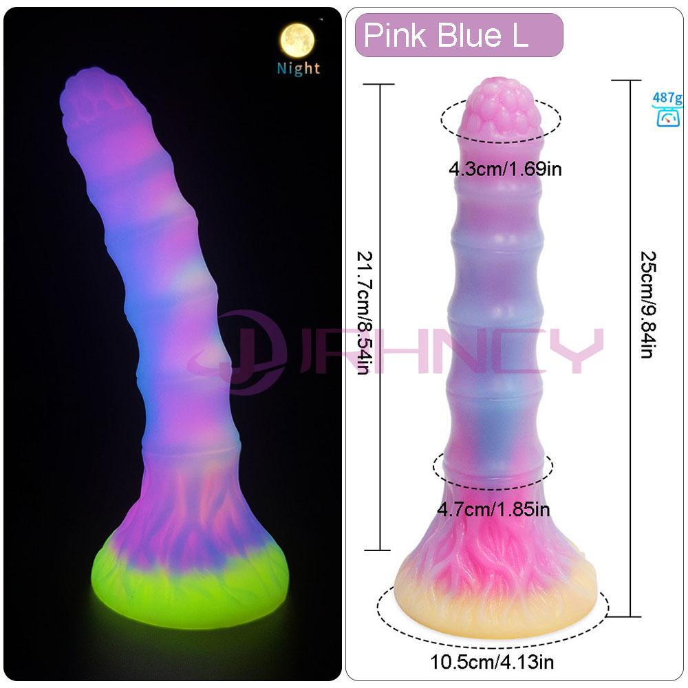 Luminous Anal Sex Toy S/M/L Anal Plug Bamboo Joint Soft Small Butt Plug Sex Toy for Women Men Prostate Massage Silicone Buttplug
