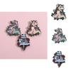 Design Geometric Hamster Brooch Colorful Enamel Metal Pin Perfect For Enthusiasts Fashion