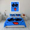 Smiling Face with Sunglasses. Bedding Sets Duvet Cover Sets Duvet Covers Pillowcases(1*Duvet Cover 2*Pillowcases Without Duvet Insert)