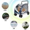 WODEGOU Pet Cart Rain Large Dog Stroller Rain Pet Cart Rain Pet Buggy Rain EVA Transparent Waterproof and Windproof Cover for Dog Wagons and Pet