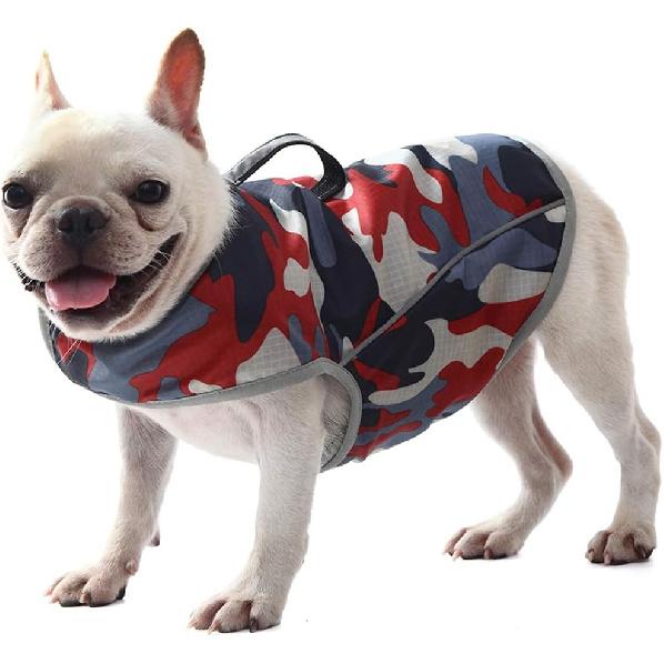 Dog Anxiety Jacket- Keep Calmig Vest Reflective Thunder Coat with D-Ring and Training Handle for Small Medium Large Dogs,Camouflage