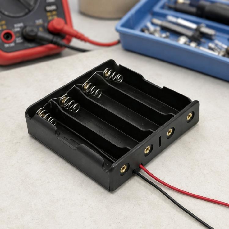 18650 Battery Holder for Repair Wiring, Cell Pack Assembly, Spring Contact Placement, Cover Support, and Projects