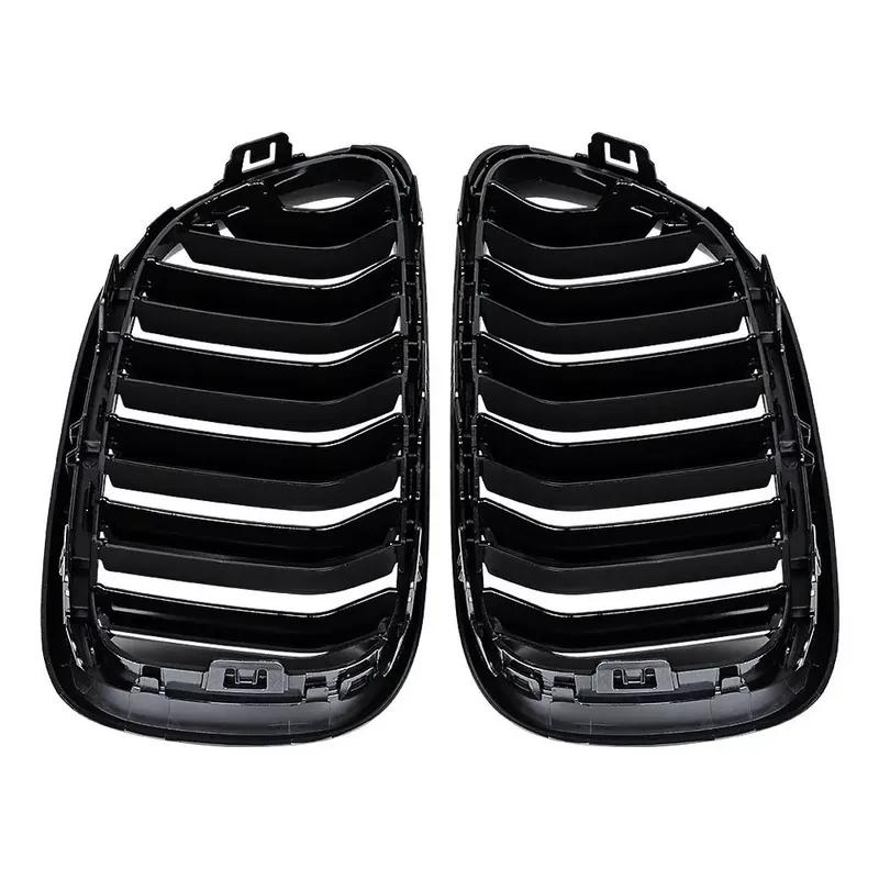 Pentru BMW Seria 2 F22 F23 F87 M2 2014-2018 Negru Lucios Grilaje Nas Dublu Bara Față Mașină Accesoriu Styling Mașină Grilaje Racing