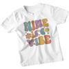 Neun Ist Ein Vibe Neunter Geburtstag Kinder T-Shirt Groovy Jungen Mädchen Party Geschenk
