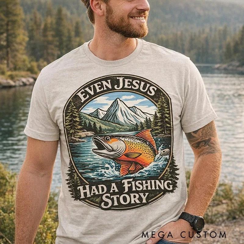 Biblical Fishing T-Shirt Fisherman T-Shirt Funny Fishing Tee Outdoor Fishing XS