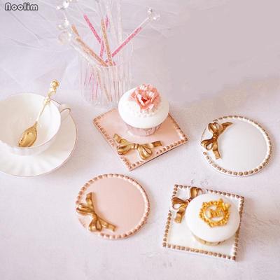 Harz Mini Kuchen Tablett Schleife Kuchen Halter Dessert Teller Hochzeit Party Geburtstag Dessert Tisch Dekoration