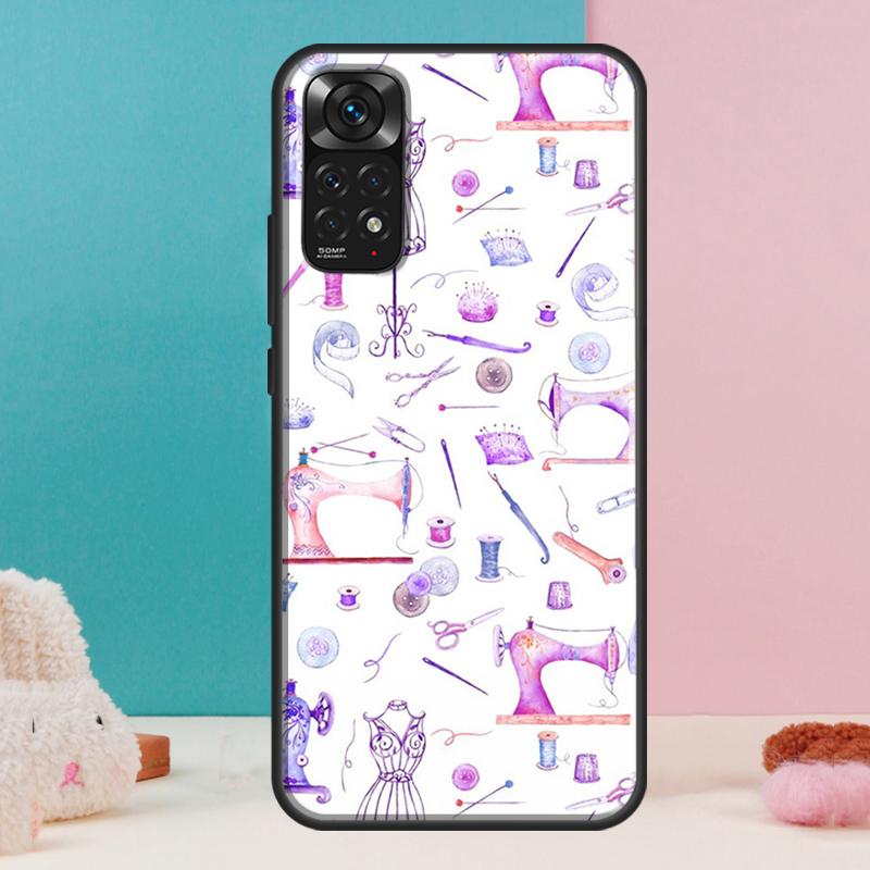 

Sewing Machine Case For Xiaomi Redmi Note 14 13 Pro 12 11 9 10 9S 10S 11S 12S Redmi 14C 13C 10C 12C Cover Redmi 13C