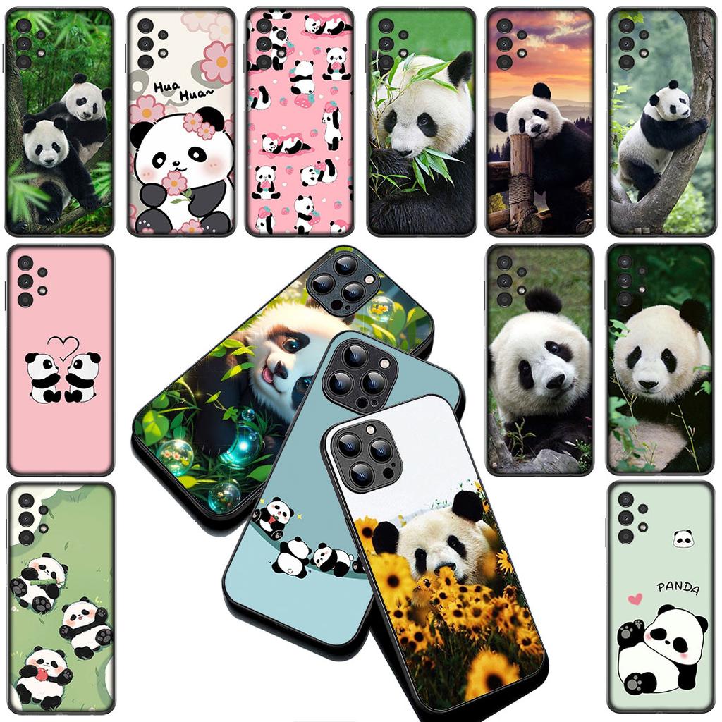 Lovely Panda Cute Silicone Cover for Xiaomi Redmi Note 12 11 10 Pro 10A 10C 12C 13C Note12 12Pro Coque Phone Case