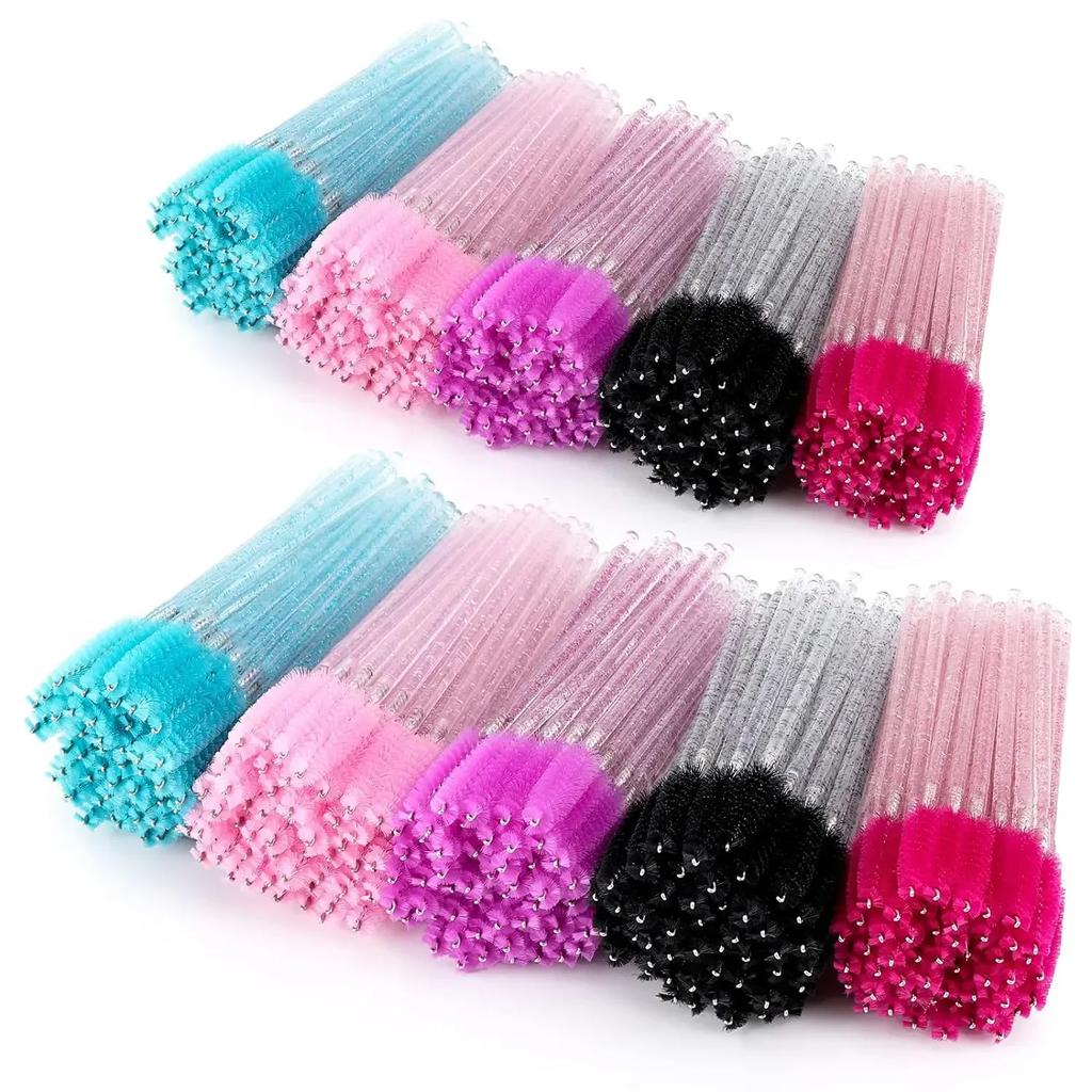 100/1000pcs  Disposable Mascara Wands Eyelash Brush Spoolies for Eyebrow Eye Lash Extension Colorful Wholesale Beauty Tools
