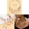 Style Multi Layer Pearl Crystal Necklace Set For Women Summer