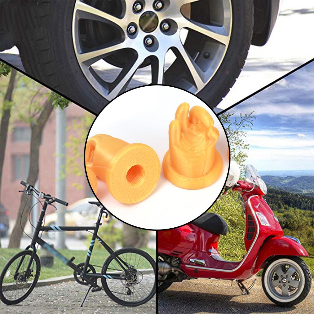 Car OK Gesture Valve Cap Tire Valve Cover Wheel Universal Valve Tire Air Cover Decoration Accessories Motorcycle Auto Parts