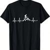 Biker Heartbeat MTB Trail Cycling Downhill Mountain Biking T-Shirt