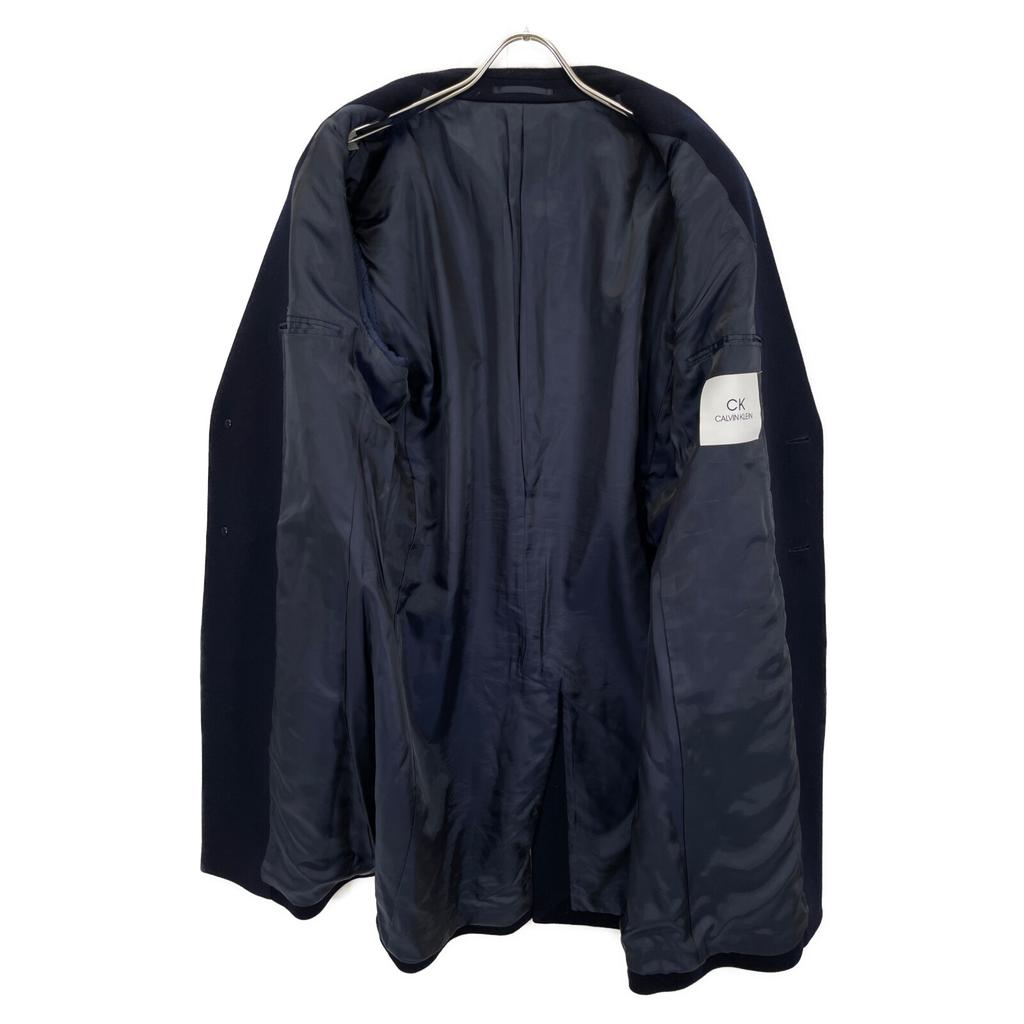 Calvin Klein Navy 18AW Wool 100% Single 2B Chesterfield Coat coat 40 NavyUsed