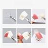 1 Stück Nail Art Farbiger Rauch Schwamm Tofu Quadrat Verblenden Rouge Nagel Weiß 100 Stück Kratzstift Aufbewahrungsbox Set
