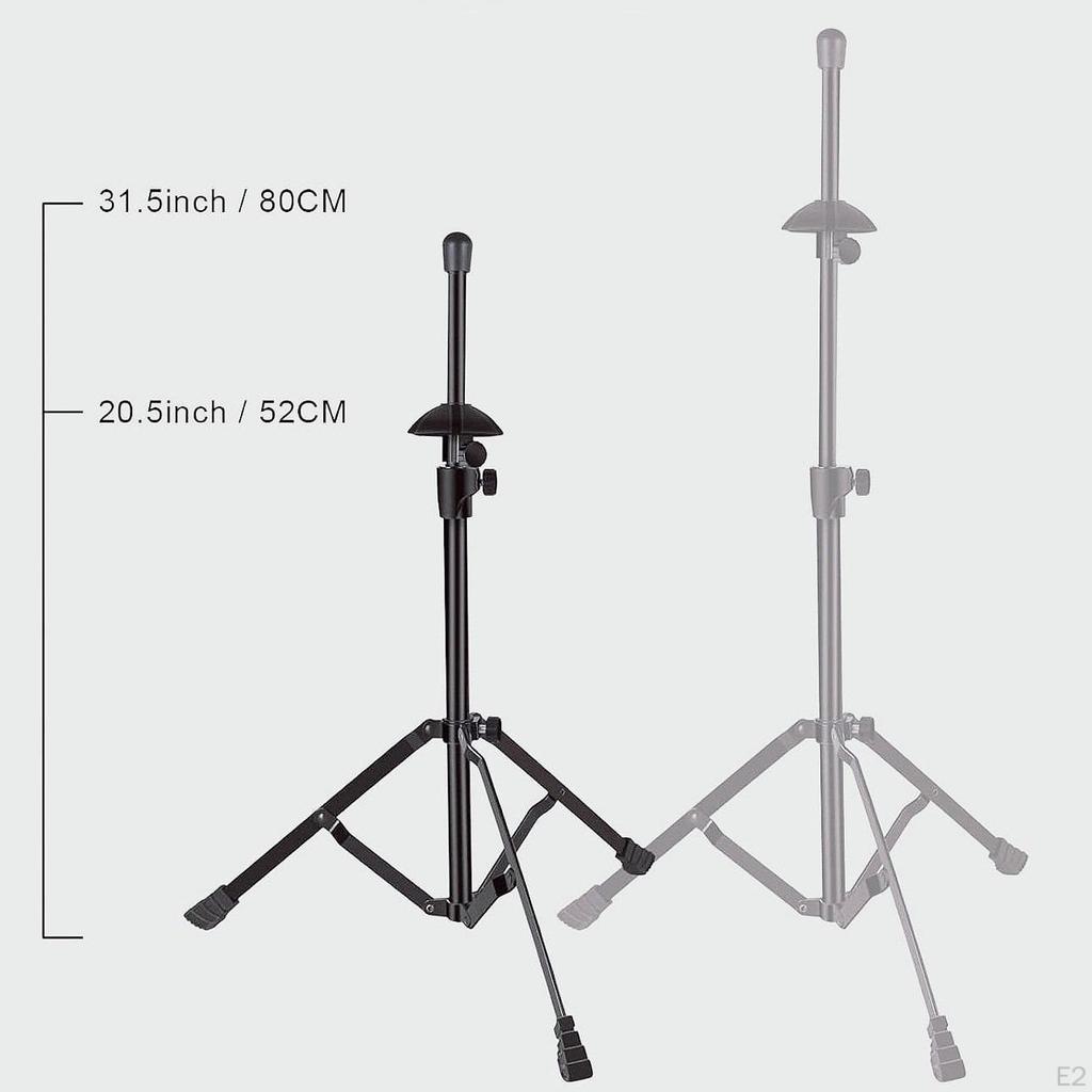 Trombone Stand Musical Instrument Professional Adjustable Folding Tripod Base Brass