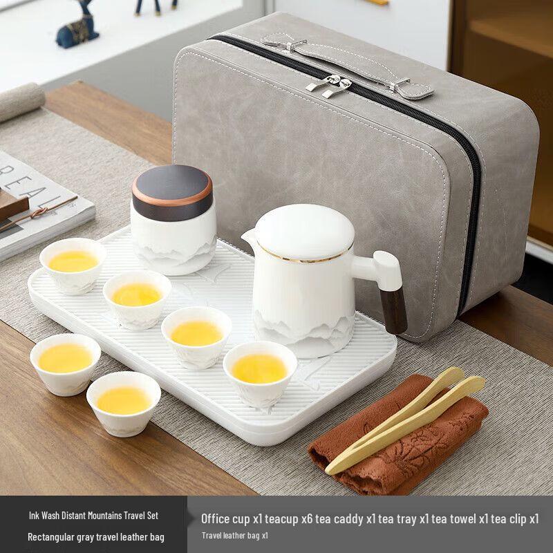 Nordic Portable Ceramic Travel Tea Set