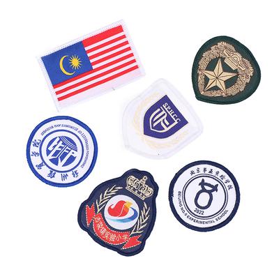 Stickerei-Stoffaufkleber, Computer-Stickerei-Abzeichen, Schulterarmband, 3D-Abzeichen, Abzeichen, Kantenverschluss, Patch, Webmarke, Abzeichen, individuell