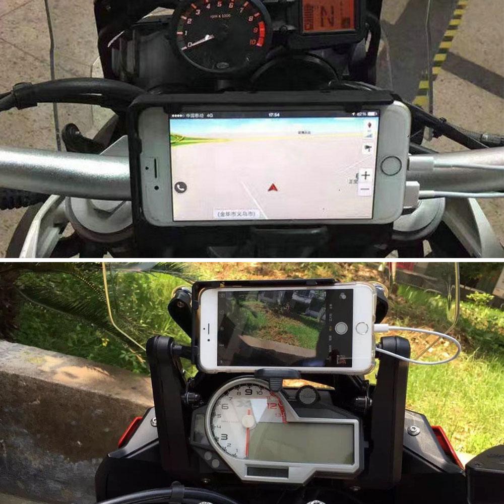 Mobiltelefon Navigationsfäste USB Laddningsstöd Fäste FÖR BMW R1200GS R1200LC R1200ADV R1250GS R1250ADV S1000XR