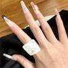Kleurrijke Snoepkleurige Harsringen voor Vrouwen Zoete Acryl Koreaanse Mode Schattige Anillos Mujer Geometrische Onregelmatige Eenvoudige Sieraden