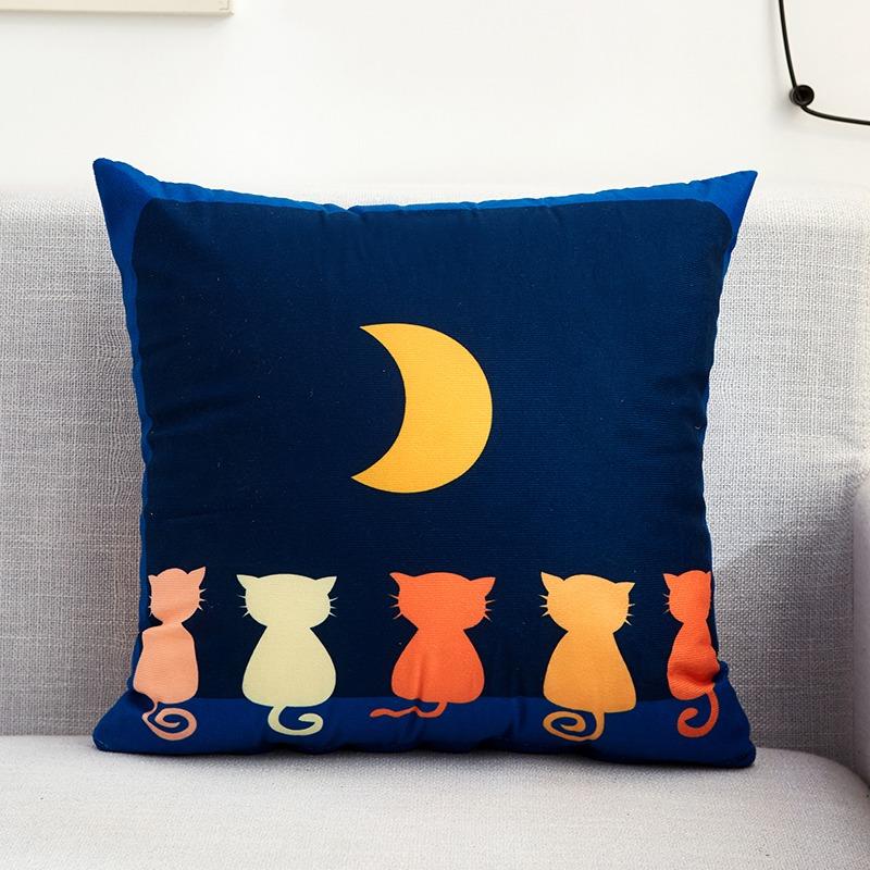 Creative Pattern Pillowcase Dormitory Decoration Office Living Room Sofa Home Pillowcase